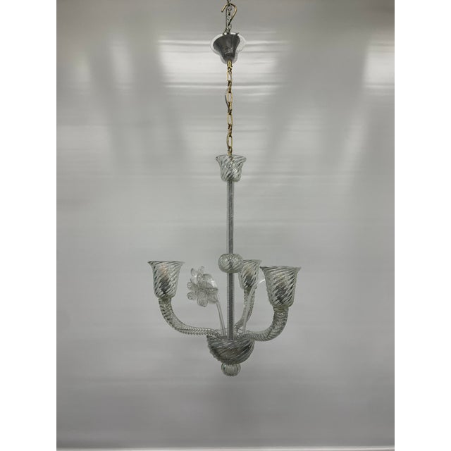 Murano Glass Chandelier from Seguso, 1960s For Sale - Image 6 of 7