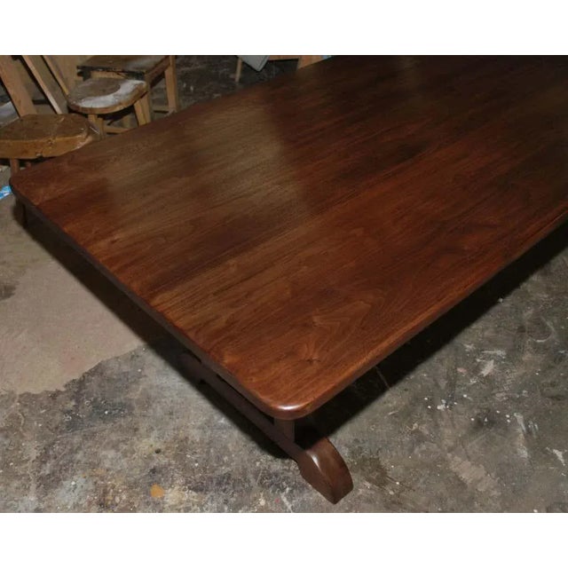 Dining Table Made from Vintage Black Walnut by Petersen Antiques For Sale - Image 9 of 12