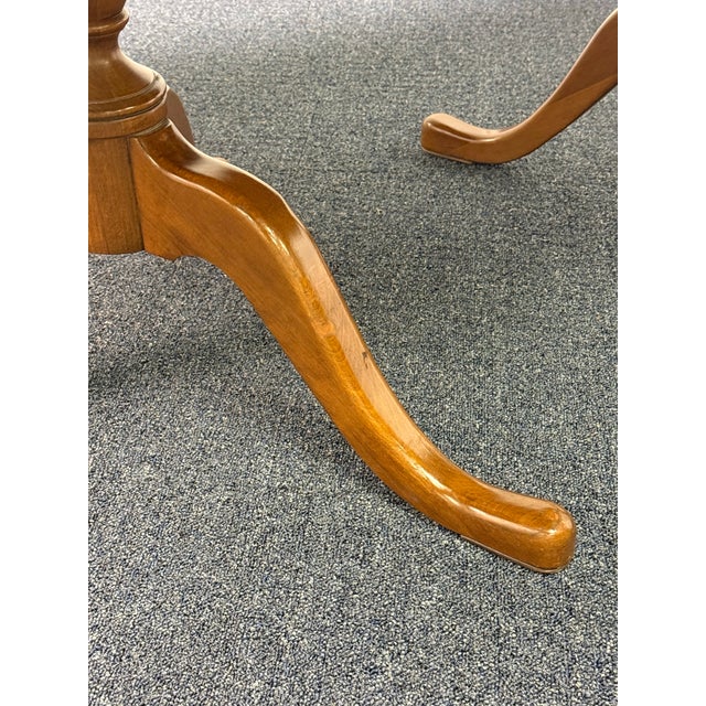 Pennsylvania House Solid Cherry Double Pedestal Dining Table For Sale In New York - Image 6 of 12