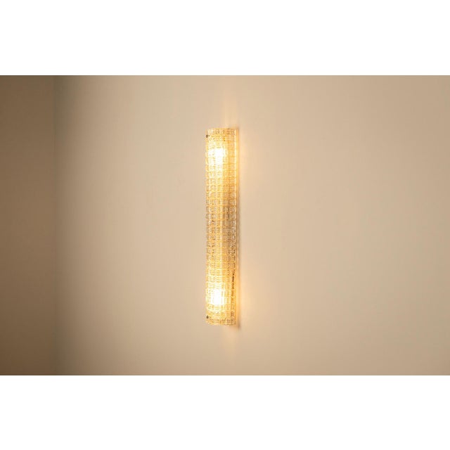 Venini Large Murano Glass Wall Lamp attributed to Venini, Italy, 1970s For Sale - Image 4 of 12