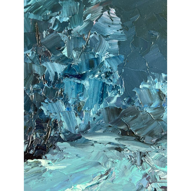 Oil Painting Winter Night Serdyuk Boris Petrovich For Sale - Image 4 of 11