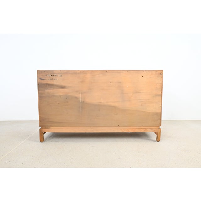 Michael Taylor Style Mid-Century Modern Oak 8-Drawer Dresser by American of Martinsville For Sale - Image 14 of 15