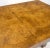 Mid-Century Modern Double Pedestal Honey Tone Burl Wood High Gloss Dining Table For Sale - Image 9 of 12
