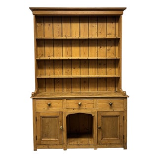 19th Century English Pine Dresser For Sale