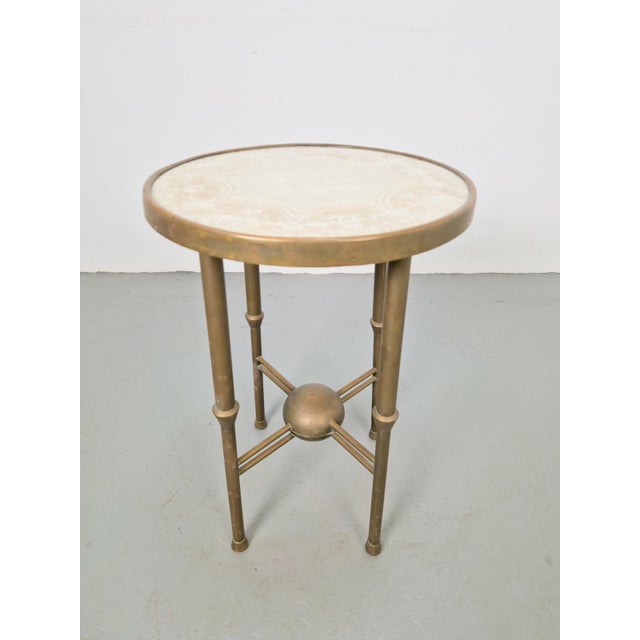 Art Deco Round Copper Side Table by P. Cool, 1933 For Sale - Image 3 of 13