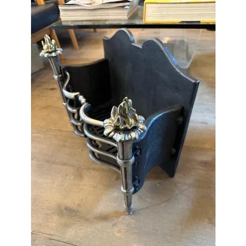 Hollywood Regency Regency English Fire Grate Fire Basket, 1900s For Sale - Image 3 of 8