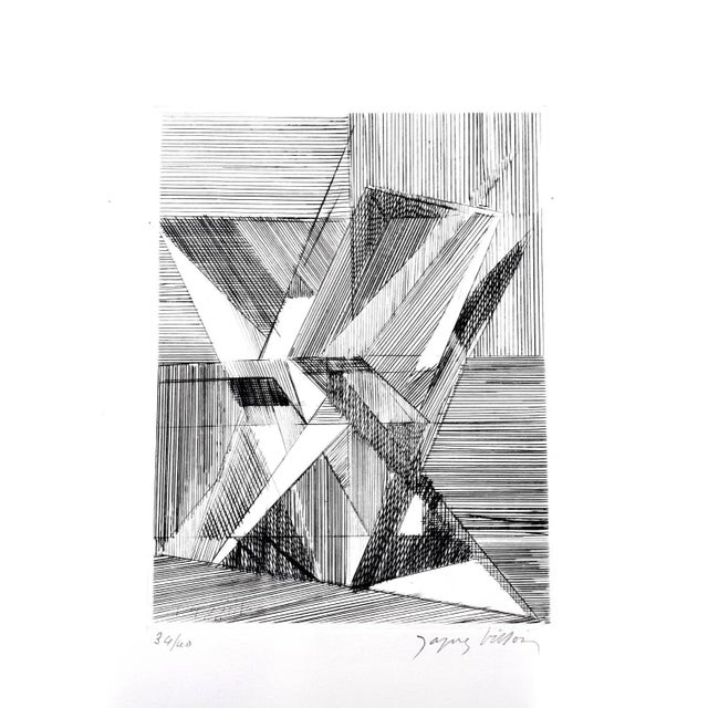 Jacques Villon - Two Cubist Vases - Original Etching 1950 Signed in pencil Edition of 40 Jacques Villon (1875 - 1963)...