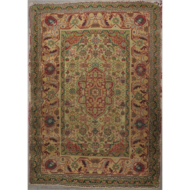 Hand Knotted Vintage Turkish Rug For Sale - Image 10 of 10