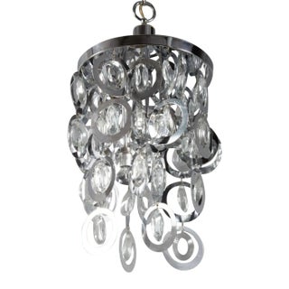 1970s Chrome Bangle Chandelier For Sale