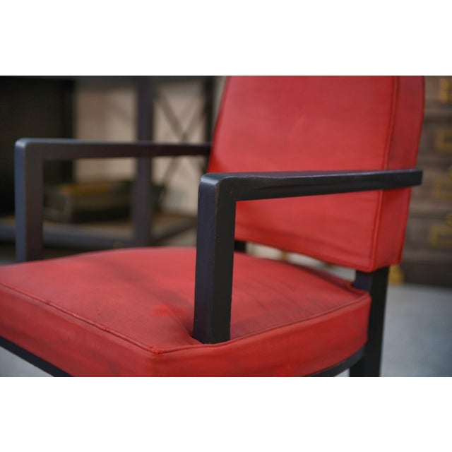 Bridge Armchair by Jean Pascaud, 1940s For Sale - Image 4 of 15