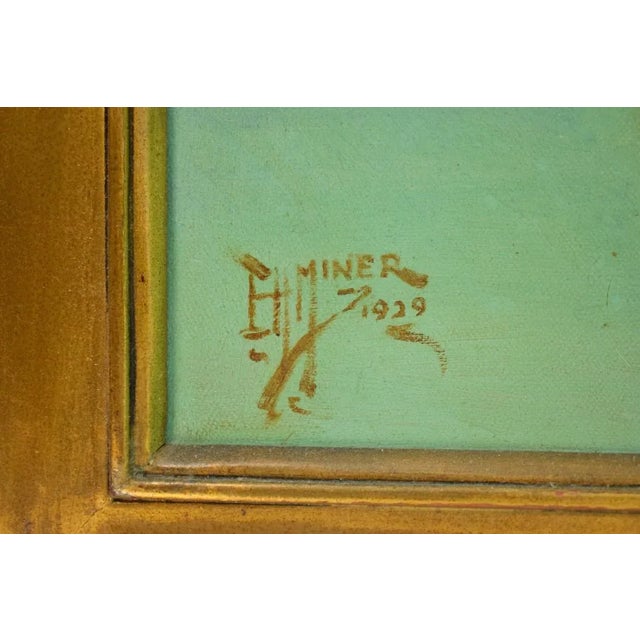 1920s Original Oil Painting on Canvas by Edward Herbert Miner of "Petee Wrack", Framed For Sale In New York - Image 6 of 8