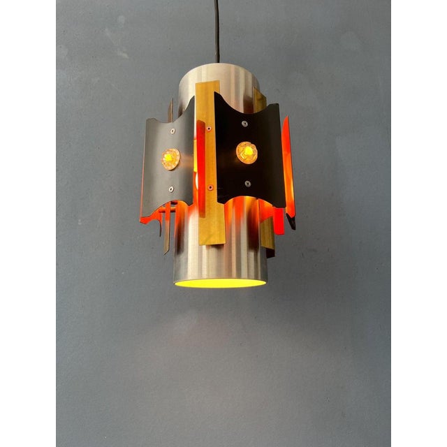 Vintage Space Age Pendant Lamp from Lakro Amstelveen For Sale - Image 6 of 11