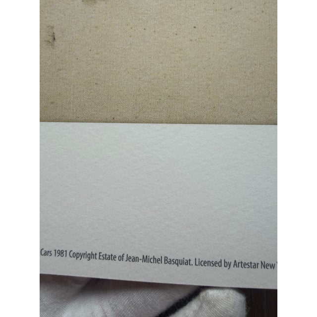 Pop Art Jean Michel Basquiat (1960-1988), Old Cars 1981, Copyright Estate of Jean Michel Basquiat and Printed in Uk. Licensed by Artestar Ny For Sale - Image 3 of 17