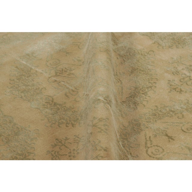 2010s Rug & Kilim’s European Style Rug in Gold With Floral Medallions “Catana” For Sale - Image 5 of 9