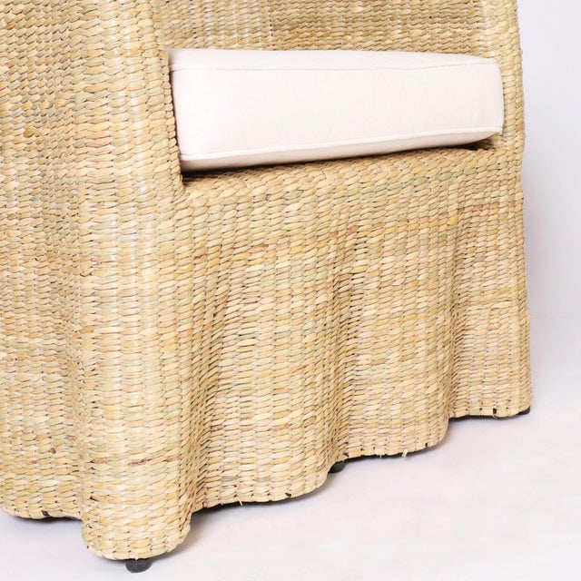 Ghost Drapery Armchair For Sale In West Palm - Image 6 of 9