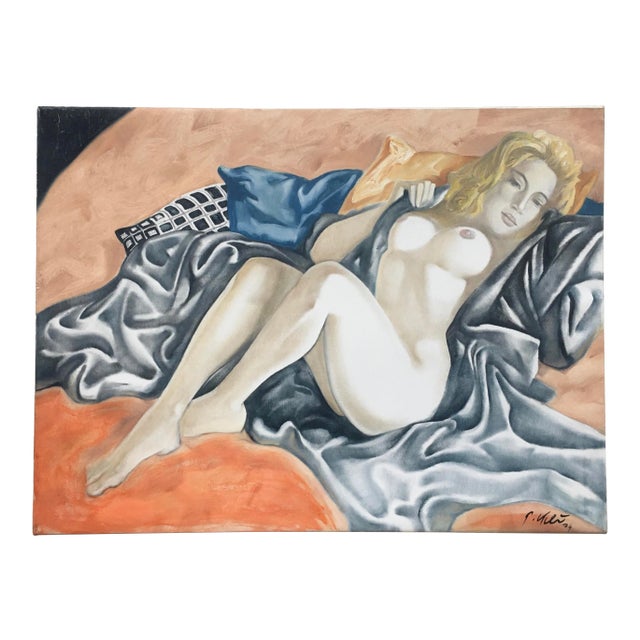 Rare Realistic Nude Painting, Peter Keil, 1979 For Sale