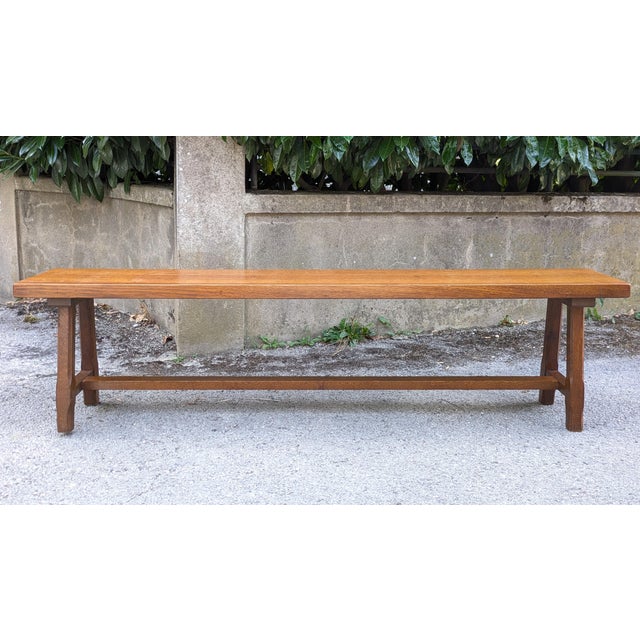 Dimensions: w180 x h47 x d29 cm weight: ≥10 kg large solid oak bench. assembled with mortise and tenon joints and screws...