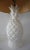 White Glazed Ceramic Lamp With Pineapple Design Base For Sale In Providence - Image 6 of 8