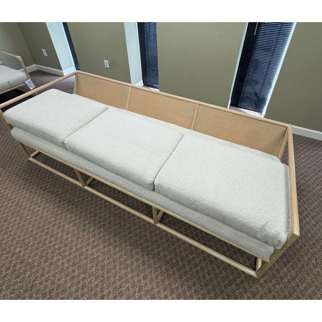 Wood Barbara Barry for McGuire Furniture Frame Sofa For Sale - Image 7 of 8