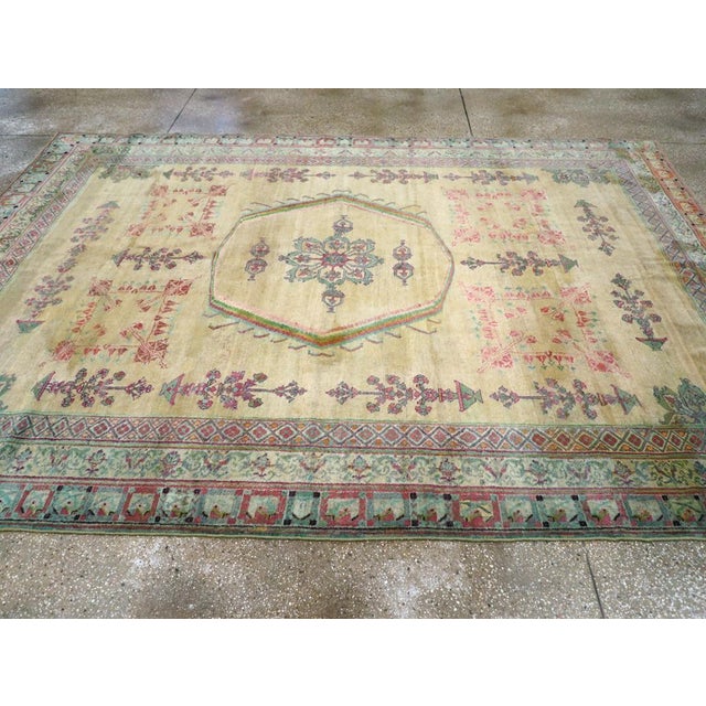 Galerie Shabab Collection Early 20th Century Indian Agra Accent Carpet For Sale - Image 4 of 8