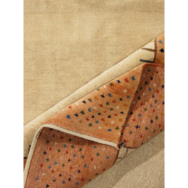 Vintage Hand-Knotted Persian Gabbeh Rug 10'3" X 12'2" For Sale In Washington DC - Image 6 of 6