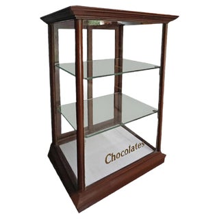 Antique Cadbury’s Chocolate Mahogany Display Cabinet, 1900s For Sale