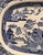 Large Blue and White Fine Earthenware Dish with Chinoiserie Decoration, 1800s For Sale - Image 6 of 6