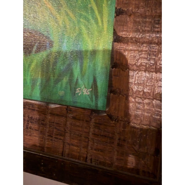 2020s Fantasia Mickey “Golfer Sorcerer” Giclée on Canvas, Framed, Signed, and Numbered For Sale - Image 5 of 6
