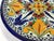 Blue Vintage Hand Painted Mexican Talavera Pottery Dish For Sale - Image 8 of 14