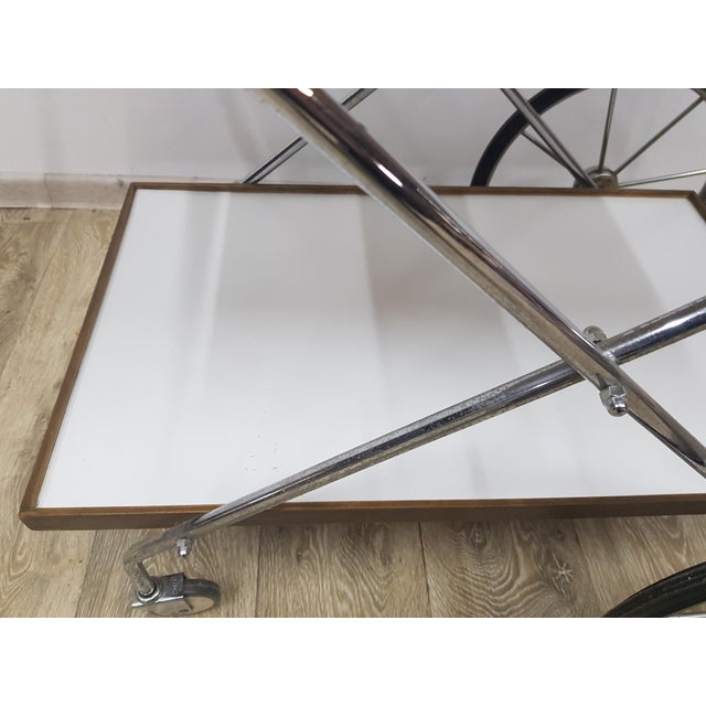 Brown Vintage Bar Cart from Ilse Möbel, 1960s For Sale - Image 8 of 13