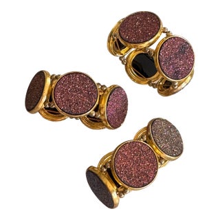 LastCHANCE!Vintage Kim Seybert Harlequin Napkin Rings - Set of 3 For Sale