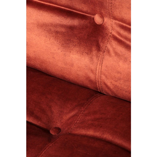 Copper Soriana Sofa by Afra and Tobia Scarpa for Cassina, 1970s For Sale - Image 8 of 11
