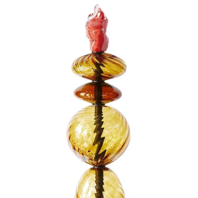 Abacus Towers Sculpture by the Drawing Room Atl - a Set of 3 Colorful Totem / Totems - Modern Yellow Blue and Green Sculptures For Sale - Image 4 of 8