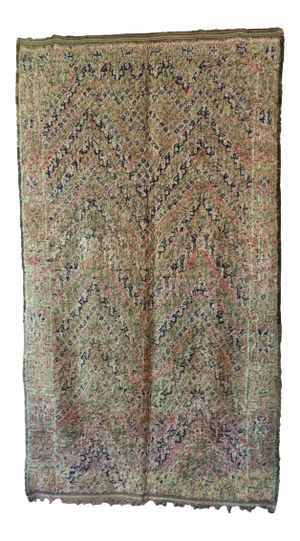 Moroccan Vintage Beni M'Guild Rug 6x11 Ft