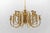 Mid-Century Modern Brass Chandelier Lamp, Italy, 1970s For Sale - Image 13 of 15