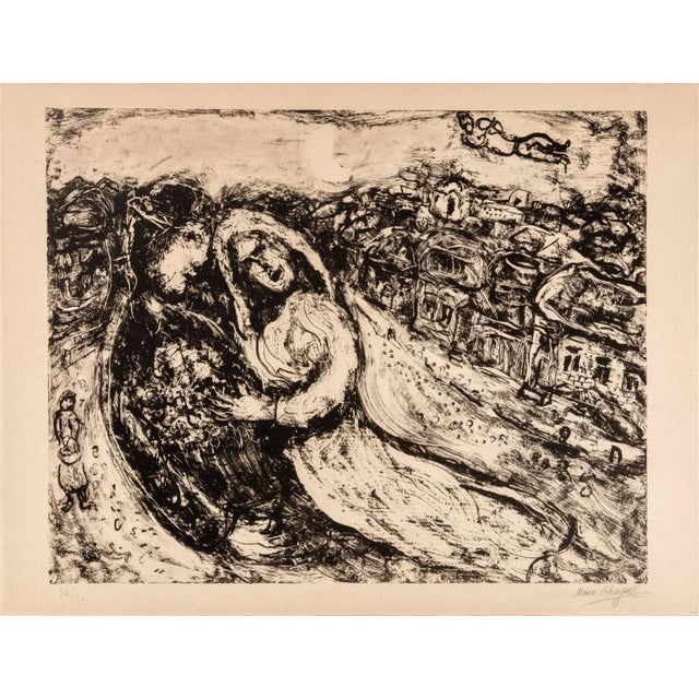 Marc Chagall, Le Mariage (The Marriage), 1965, Lithograph For Sale - Image 7 of 7