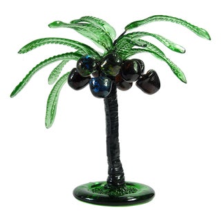 Italian Handmade Murano Glass Palm Tree, 1960s For Sale