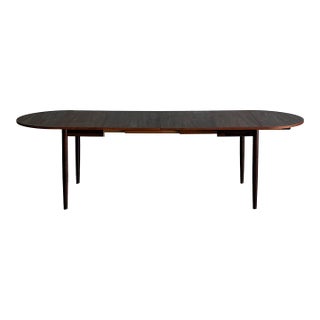 Rosewood Dining Table Extendable Draw Round Leaf Denmark Mid-Century Modern 1960s For Sale