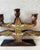 Vintage Swedish Wood Hand Painted 5 Arm Candelabra For Sale In Austin - Image 6 of 11