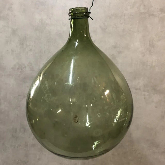 Antique Blown Glass Demijohn For Sale - Image 10 of 10