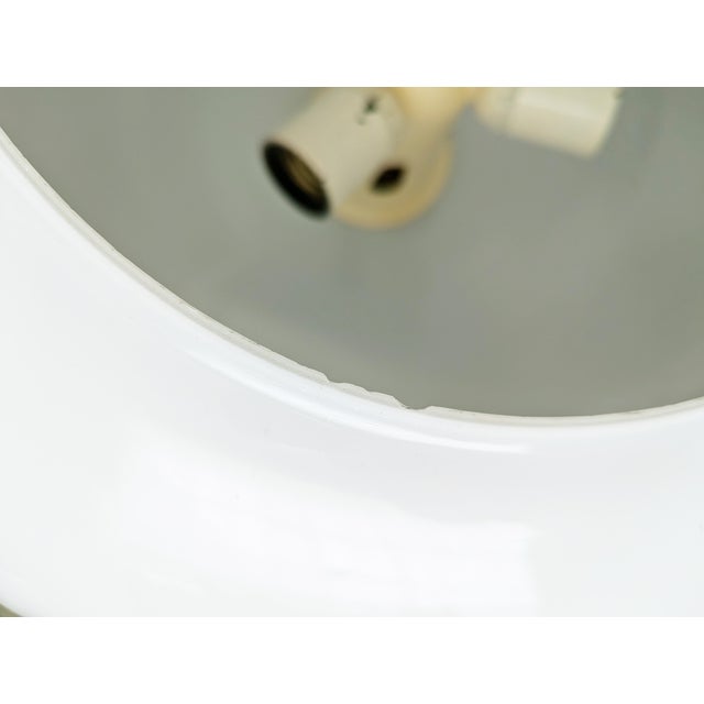 White Opaline Glass, Aluminum & Plastic Pendant by Achille & Pier Giacomo Castiglioni for Flos, 1960s For Sale - Image 11 of 14