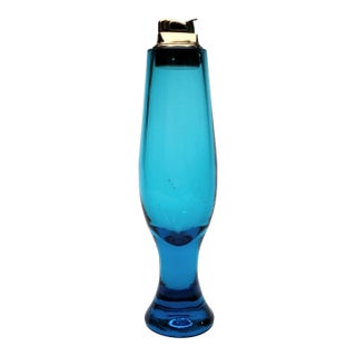Mid Century Blenko Art Glass Lighter For Sale