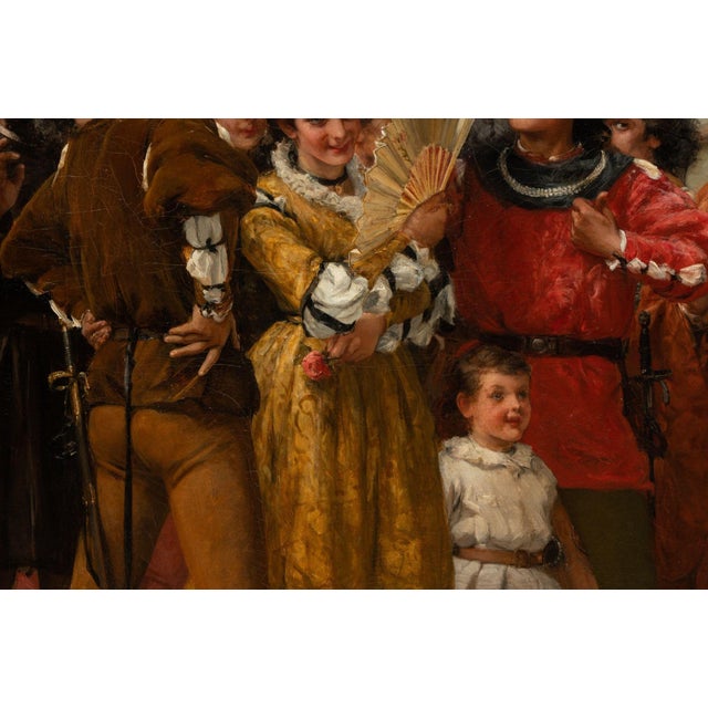 Wood “The Taming of the Shrew” by Frank William Warwick Topham, England, 1879. For Sale - Image 7 of 15