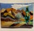 Enamel on metal landscape (probably Colorado) by Knoxville artist Dr. Stephen Krauss. Krauss was a world traveler, getting...