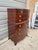 Brown Early 20th Century Federal Style Flame Mahogany Banded Tall Chest of Drawers. For Sale - Image 8 of 11