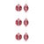 Glass Glass Ornament Set of 6 For Sale - Image 7 of 7