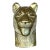 Vintage Chapman Brass Lioness Head Sculpture For Sale