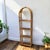 Vintage 1970s Arched Rattan & Cane Étagère, Four-Tier Shelf For Sale - Image 11 of 18