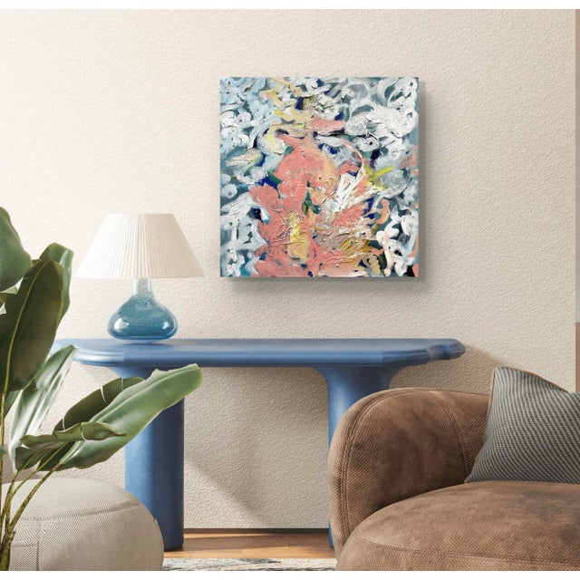 Pink Matthew Izzo Oil Painting on Canvas, Titled Listening For Sale - Image 8 of 11