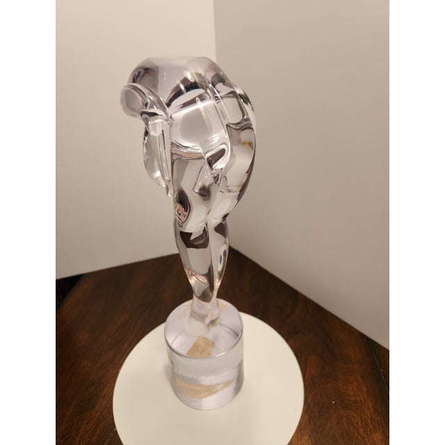 1980s Elegant Renato Anatra Modernist Crystal Torso Sculpture – Arte ’80 Murano For Sale - Image 5 of 10